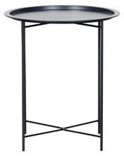 Sidobord Michigan Svart Ø46,8 cm Sunlife